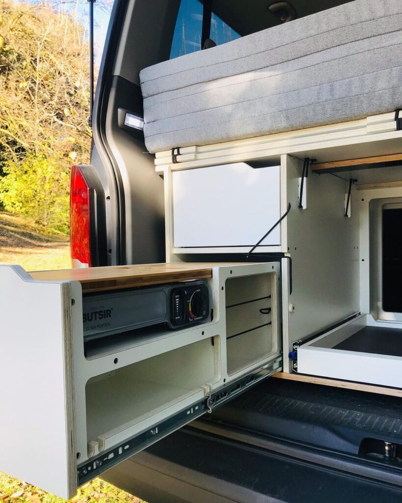 mueble camper volkswagen t6 transporter caravelle